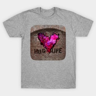 Hug Life - Pink Graffiti T-Shirt